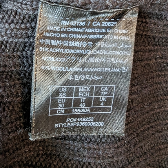 Guess Black Off-the-Shoulder Sweater Dress - XS - Picture 5 of 5